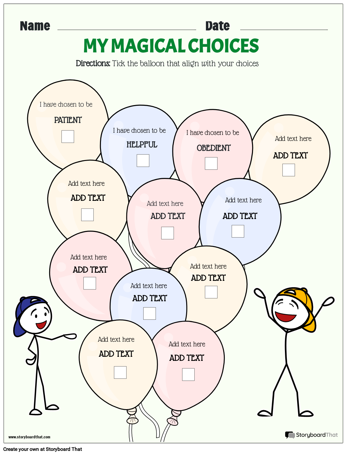 Mindfulness Worksheets Examples Ideas StoryboardThat