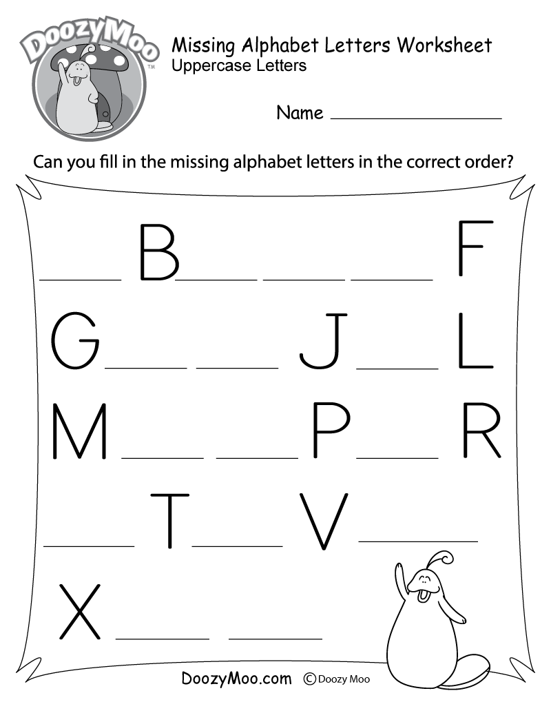 Missing Letter Worksheets Free Printables Doozy Moo Missing Letter Worksheets Free Printables Doozy Moo