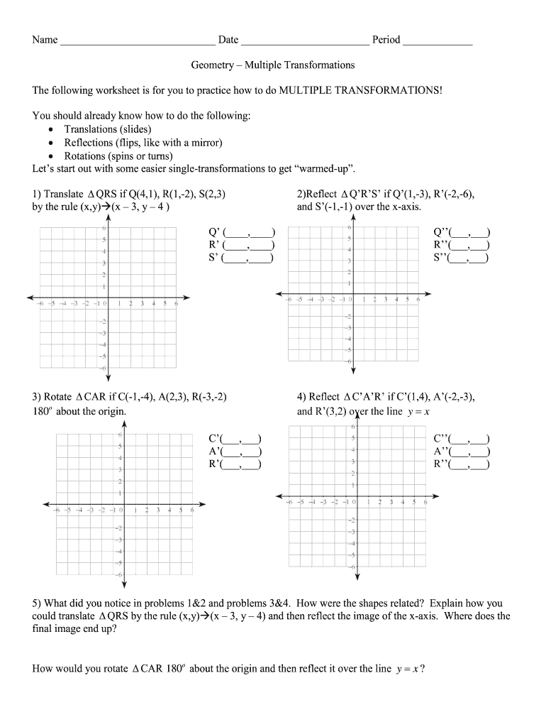Multiple Transformations Worksheet Fill Out Sign Online DocHub Multiple Transformations Worksheet Fill Out Sign Online DocHub