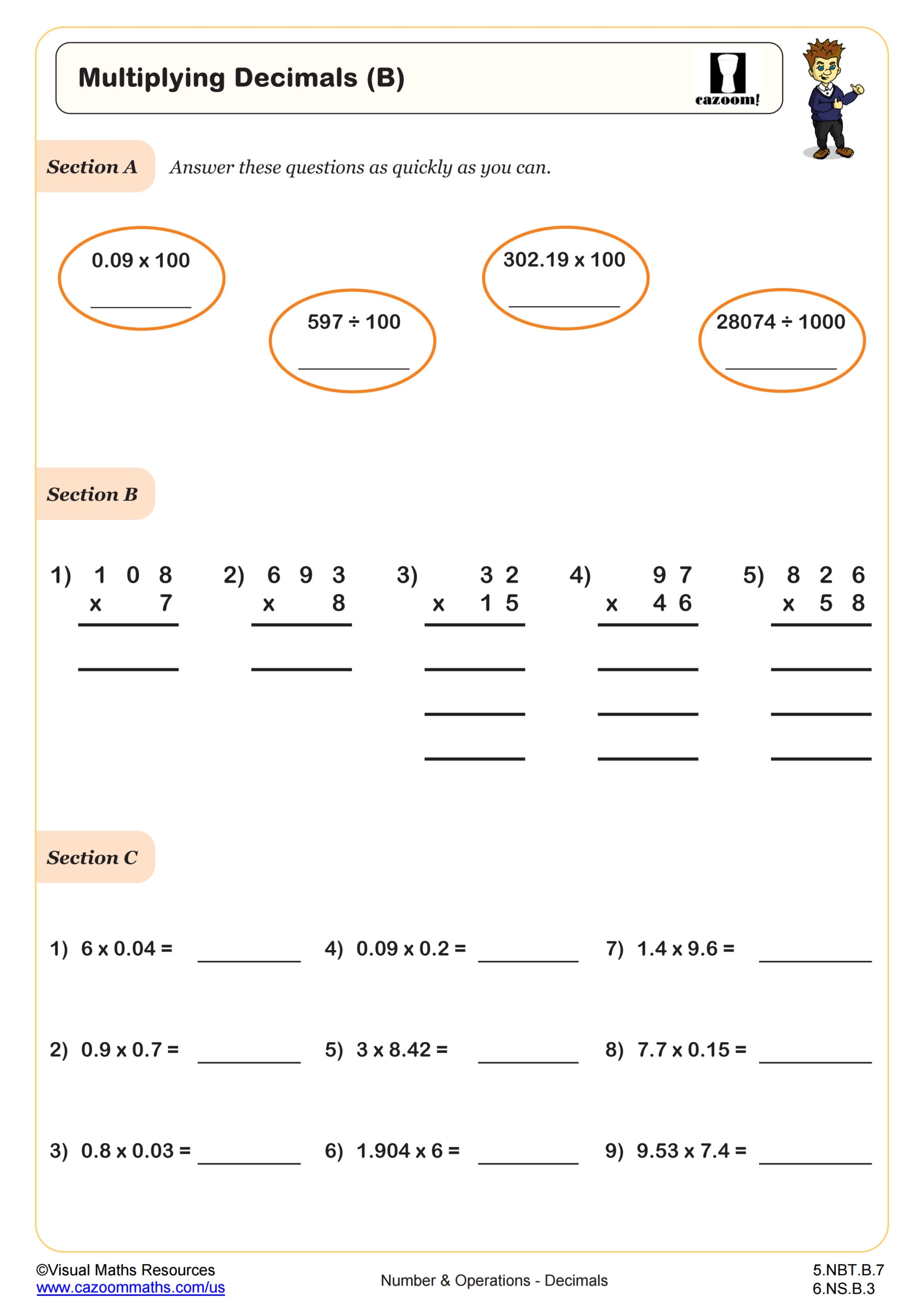 Multiplying And Dividing Decimals Worksheet 5th Grade PDF Worksheets Cazoom Math Multiplying And Dividing Decimals Worksheet 5th Grade PDF Worksheets Cazoom Math