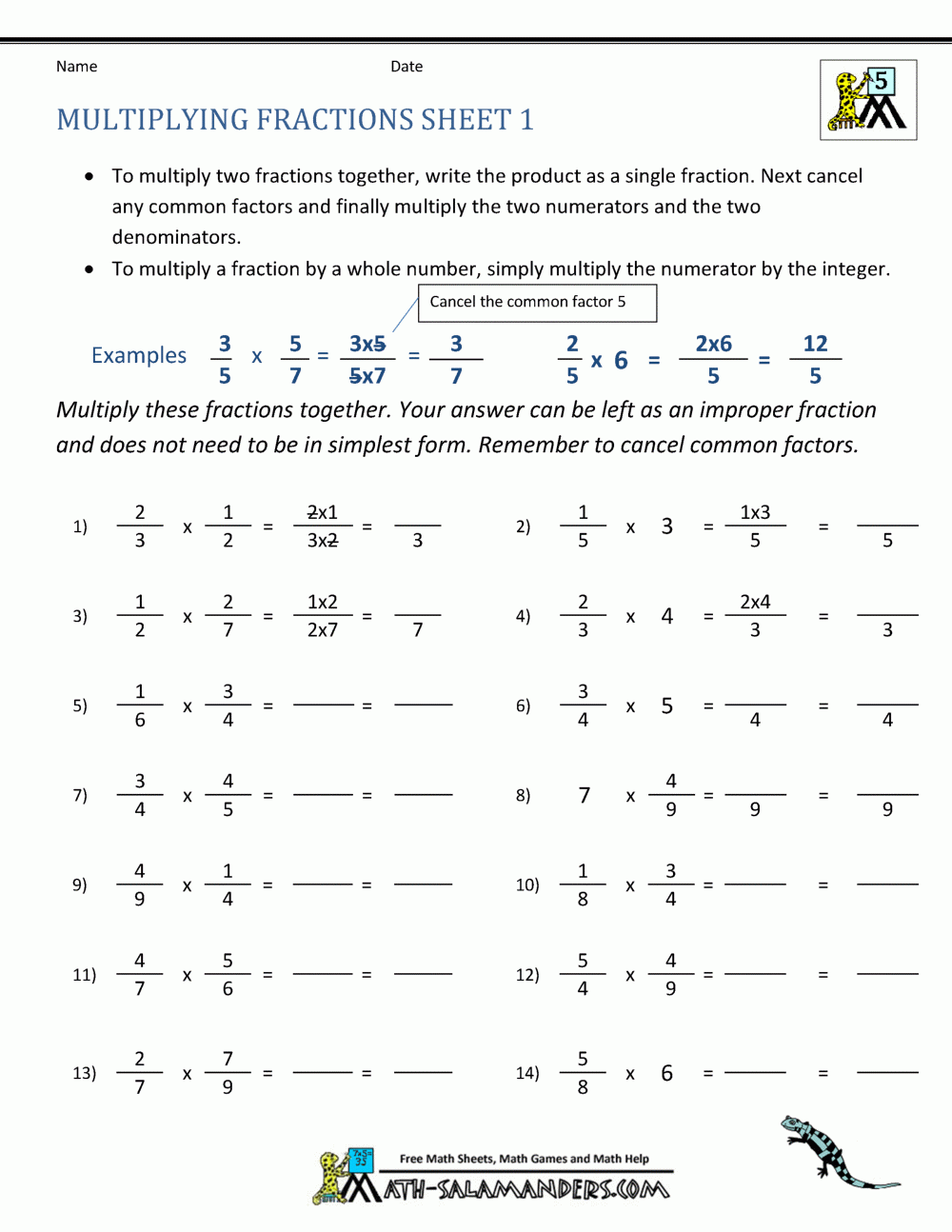 Multiplying Fraction EMedia Multiplying Fraction EMedia