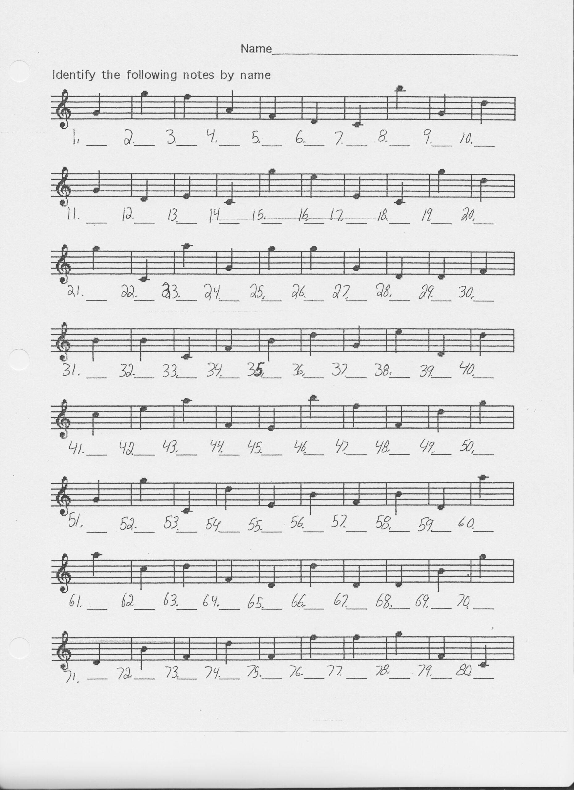 Music Worksheets Music Worksheets