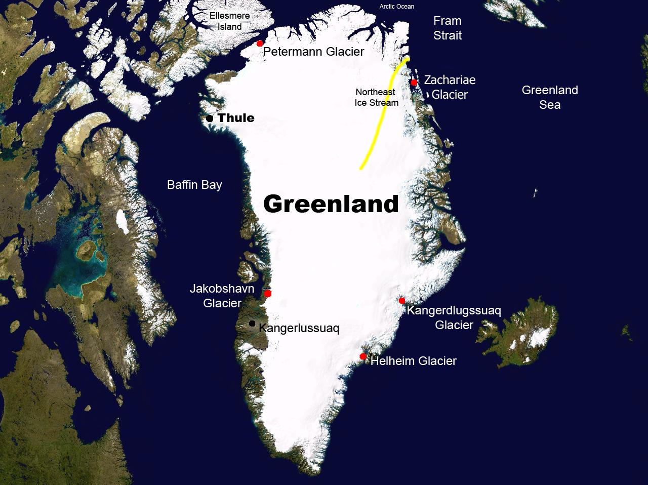 NASA SVS Map Of Greenland
