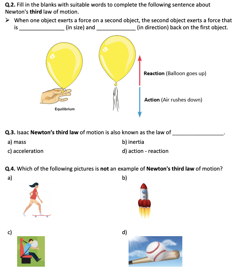 Newton s Third Law Of Motion Worksheet Printable And Distance Learning Teaching Resources Newton s Third Law Of Motion Worksheet Printable And Distance Learning Teaching Resources
