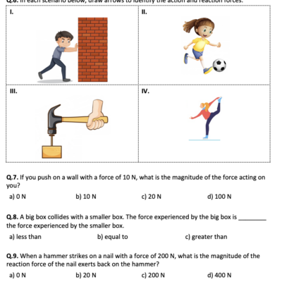 Newton s Third Law Of Motion Worksheet Printable And Distance Learning Teaching Resources