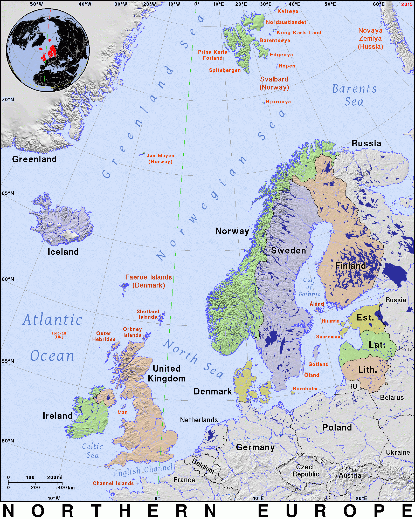 Northern Europe Public Domain Maps By PAT The Free Open Source Portable Atlas