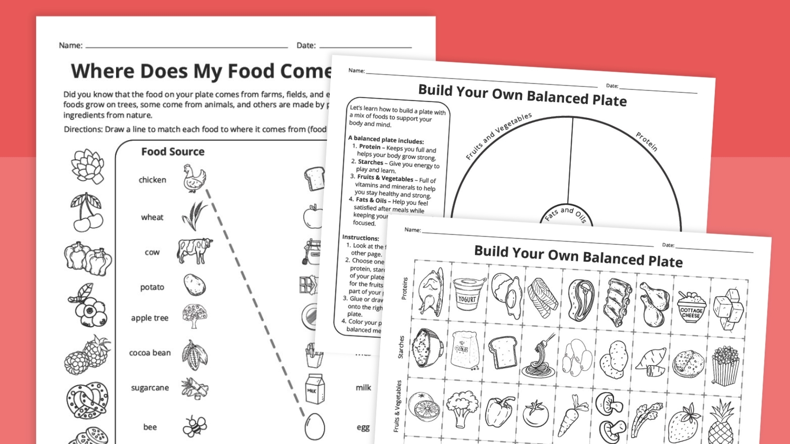 Nutrition Worksheet Bundle Free Printables Nutrition Worksheet Bundle Free Printables