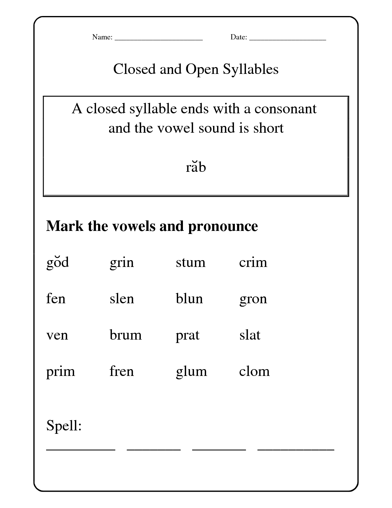4th grade syllable worksheets pdf 4th grade syllable worksheets pdf