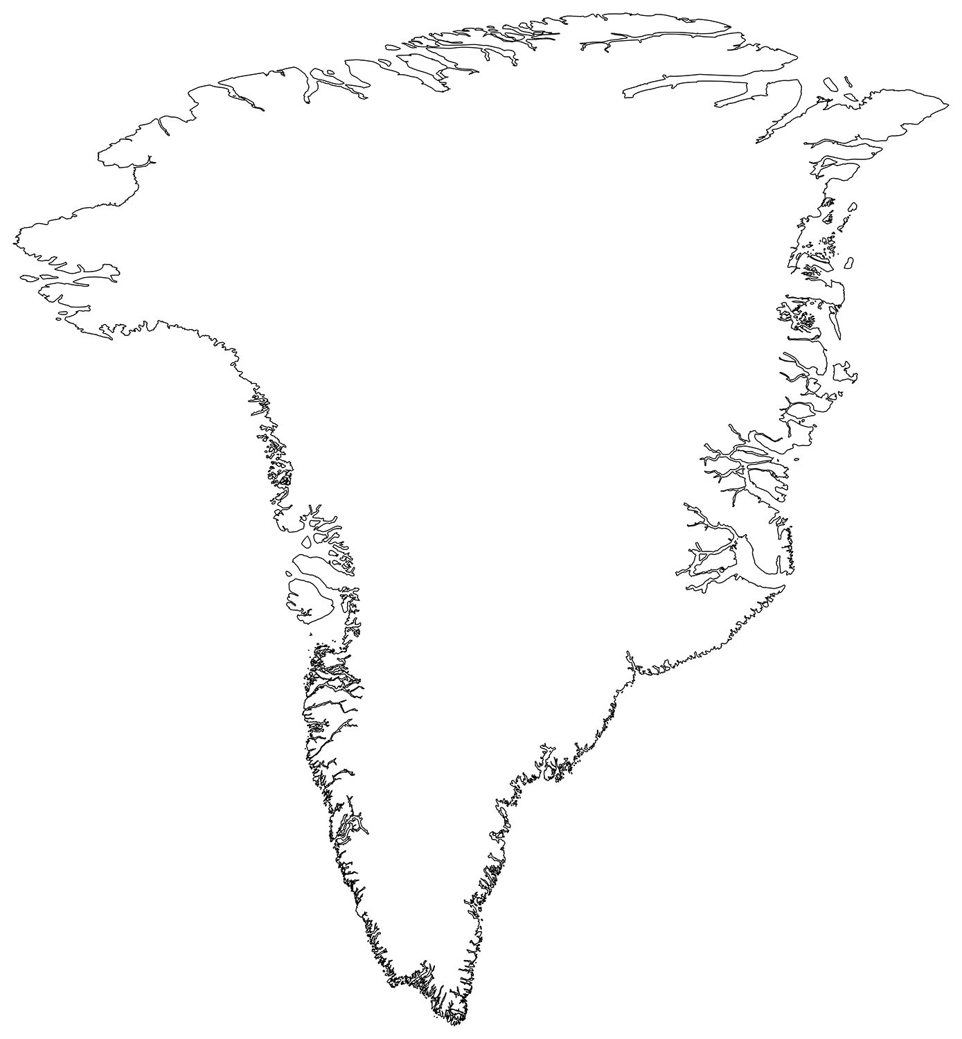 Outline Map Of Greenland Coloring Page Free Printable Outline Map Of Greenland Coloring Page Free Printable