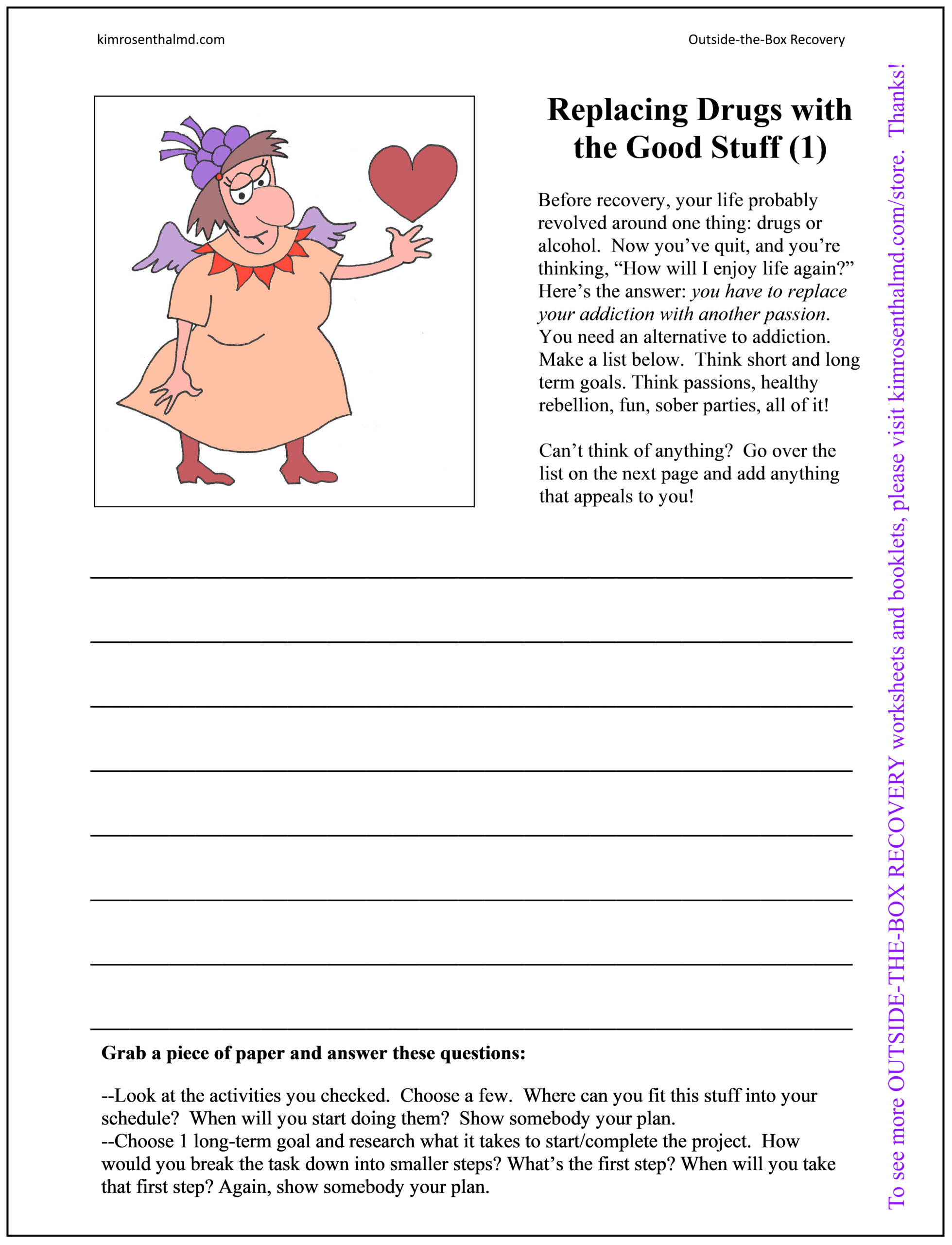 Outside the Box Recovery Free Material Kim Rosenthal MD Worksheets Library Outside the Box Recovery Free Material Kim Rosenthal MD Worksheets Library
