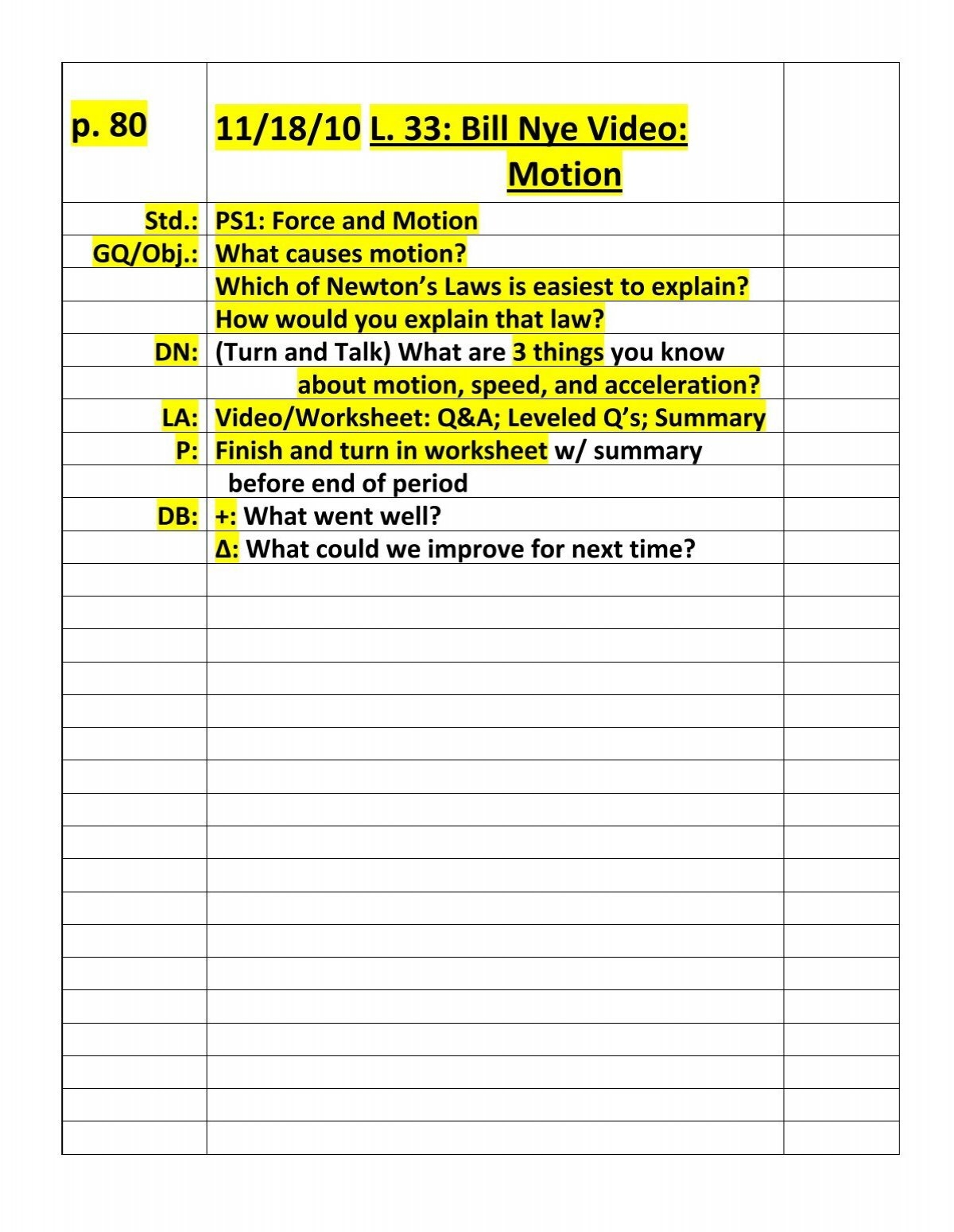bill nye motion worksheet with answers bill nye motion worksheet with answers