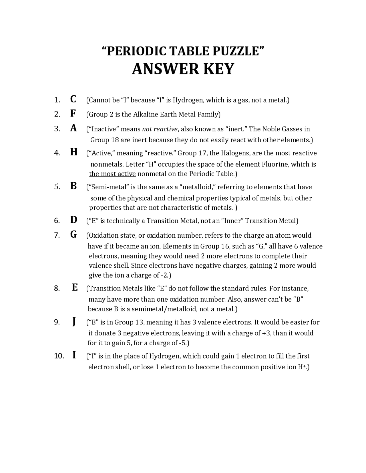 periodic table worksheet answers periodic table worksheet answers