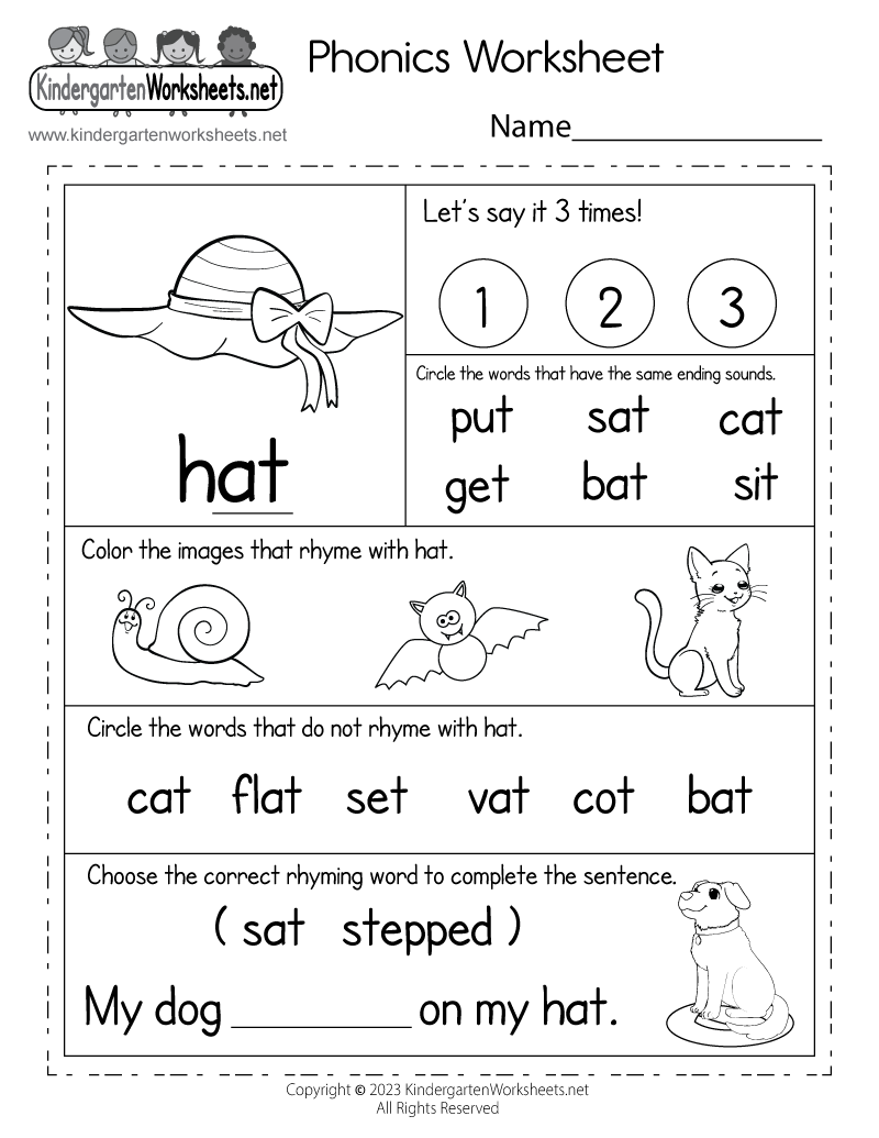 kindergarten worksheets english pdf