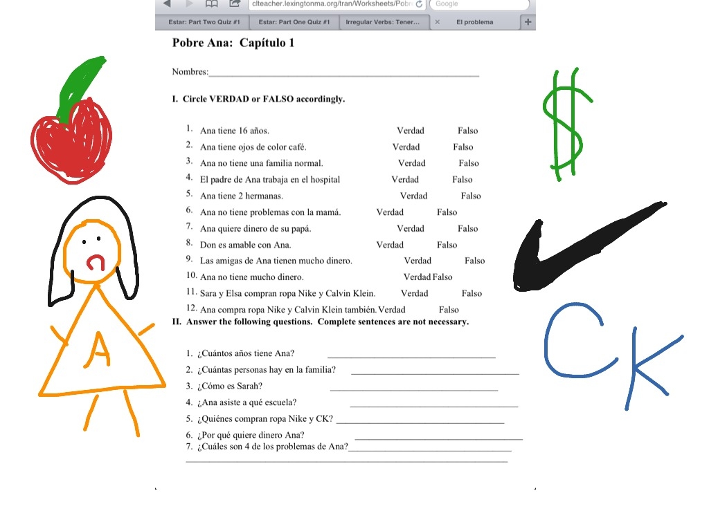 pobre ana chapter 5 worksheet answers pobre ana chapter 5 worksheet answers