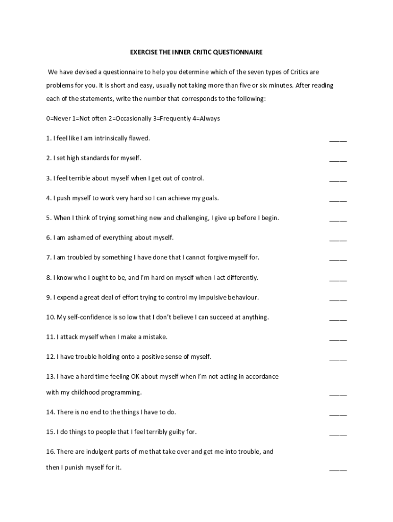 Positivepsychology Inner critic worksheetsLiving With The Inner Critic 8 Helpful Worksheets PDF Fill Out Sign Online DocHub Positivepsychology Inner critic worksheetsLiving With The Inner Critic 8 Helpful Worksheets PDF Fill Out Sign Online DocHub