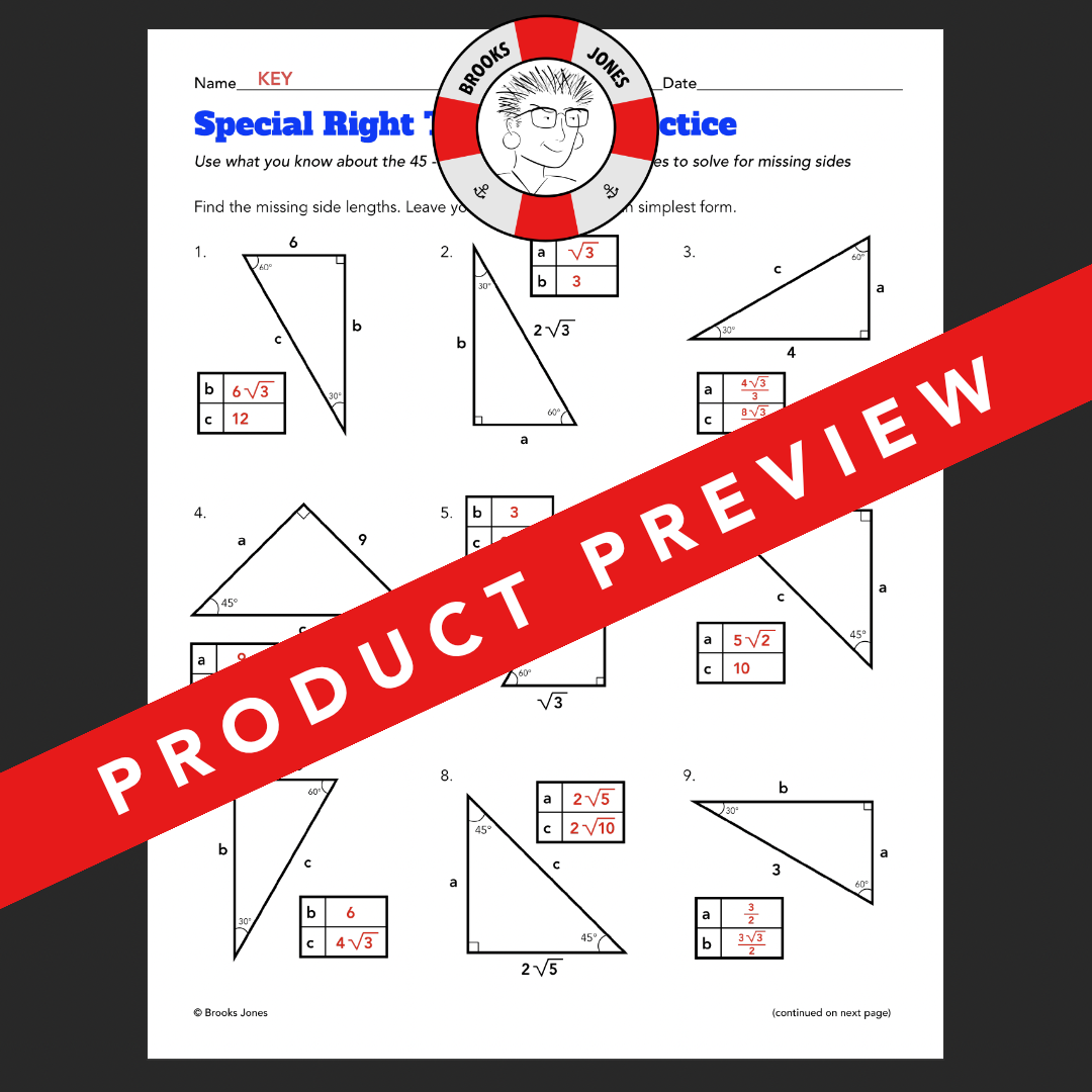 special right triangles worksheet answers special right triangles worksheet answers