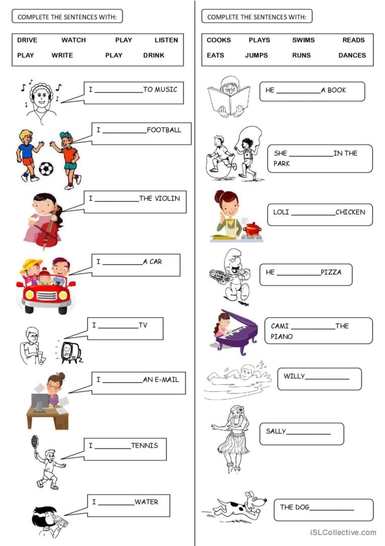 PRESENT SIMPLE For Beginners English ESL Worksheets Pdf Doc