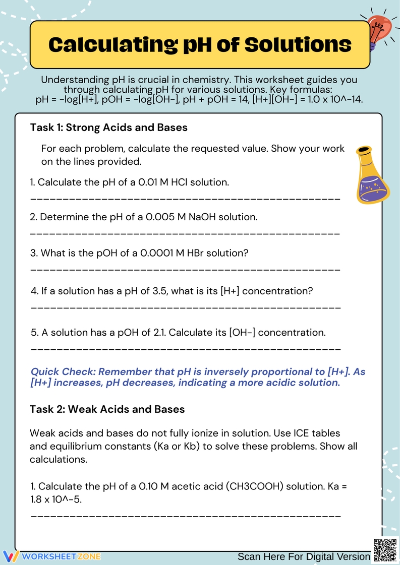Printable 10th Grade Chemistry Worksheets