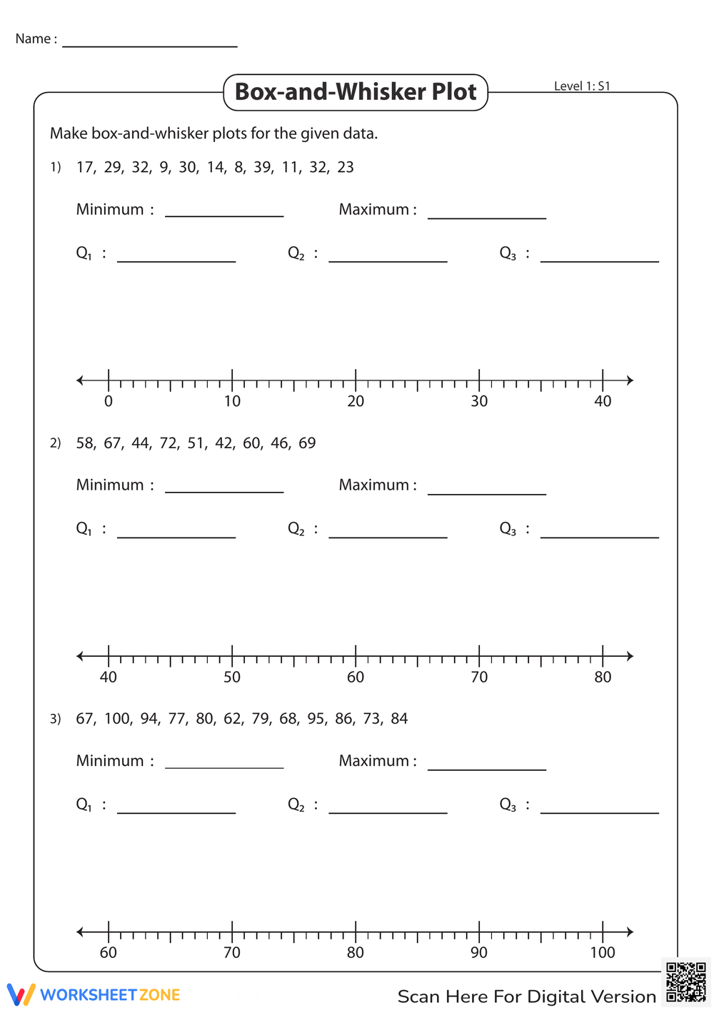 Printable 6th Grade Box Plots Worksheets Printable 6th Grade Box Plots Worksheets