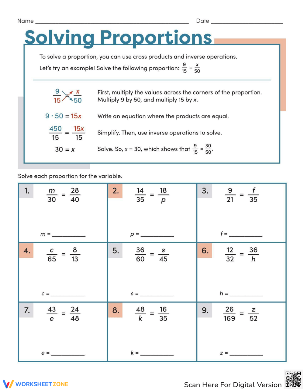 Printable 7th Grade Proportional Relationships Worksheets Printable 7th Grade Proportional Relationships Worksheets