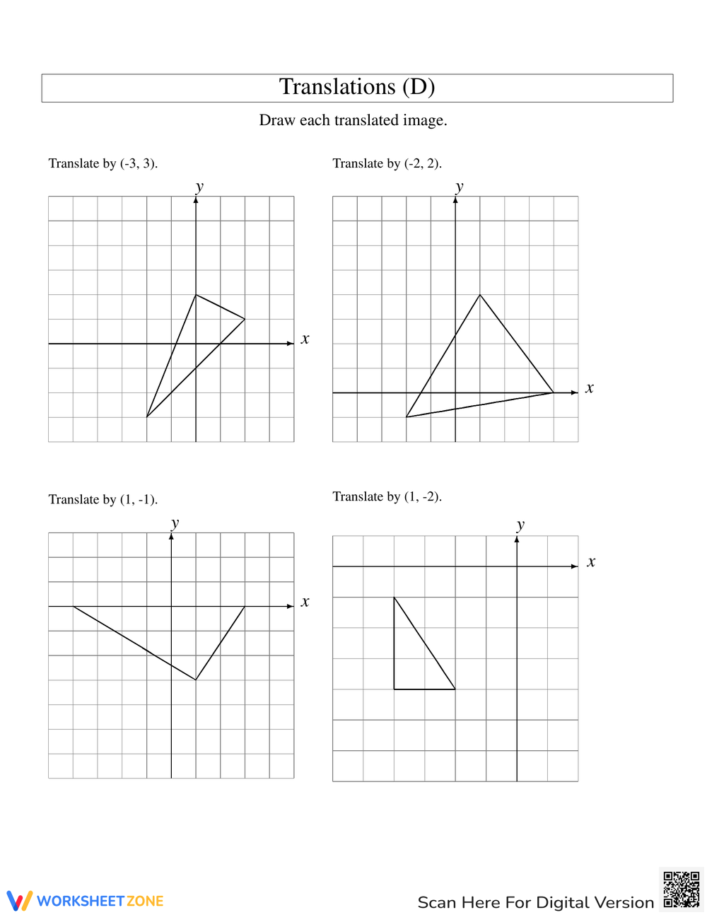 Printable 7th Grade Translations Worksheets Download