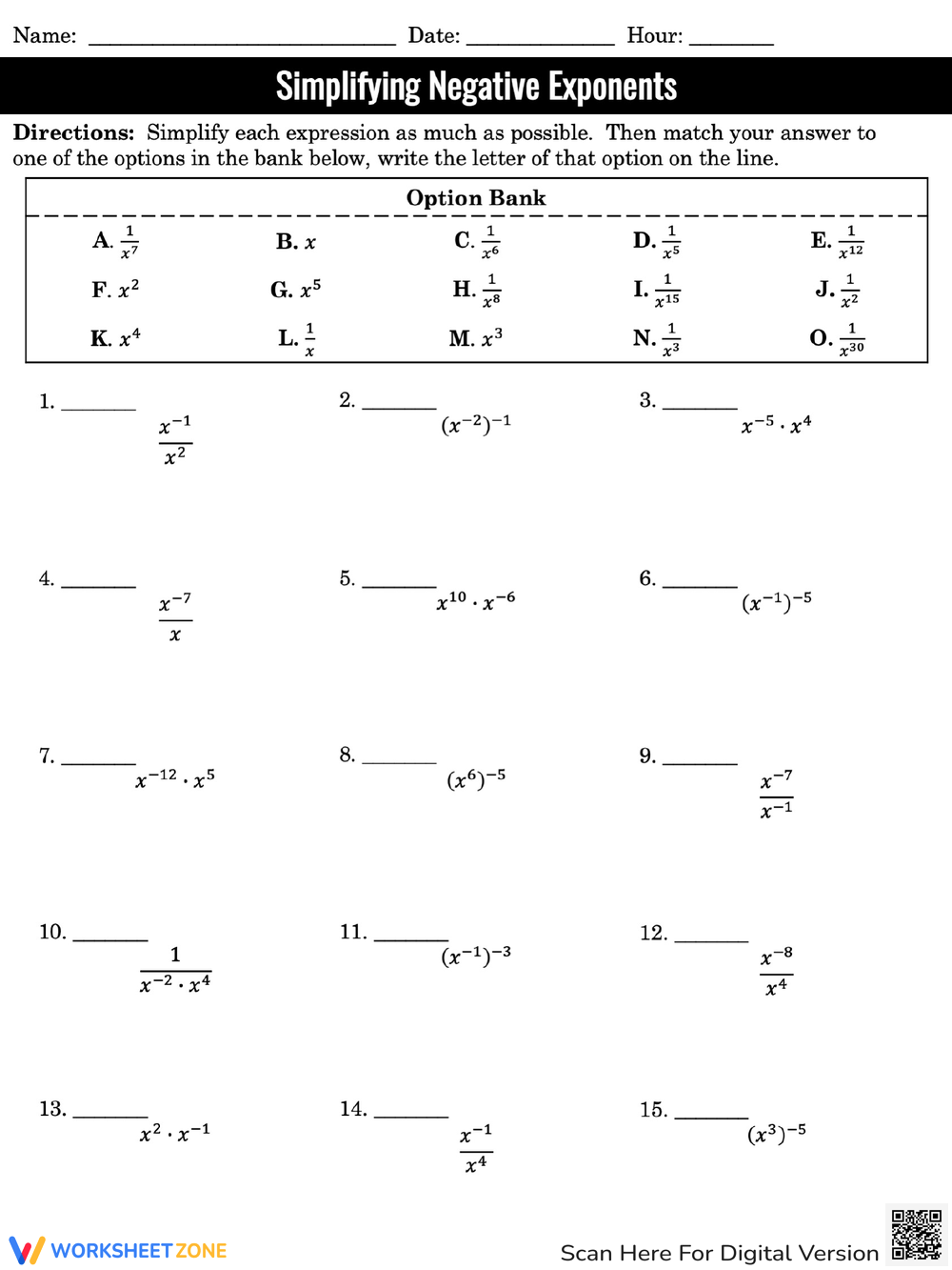Printable 8th Grade Exponents Worksheets Printable 8th Grade Exponents Worksheets