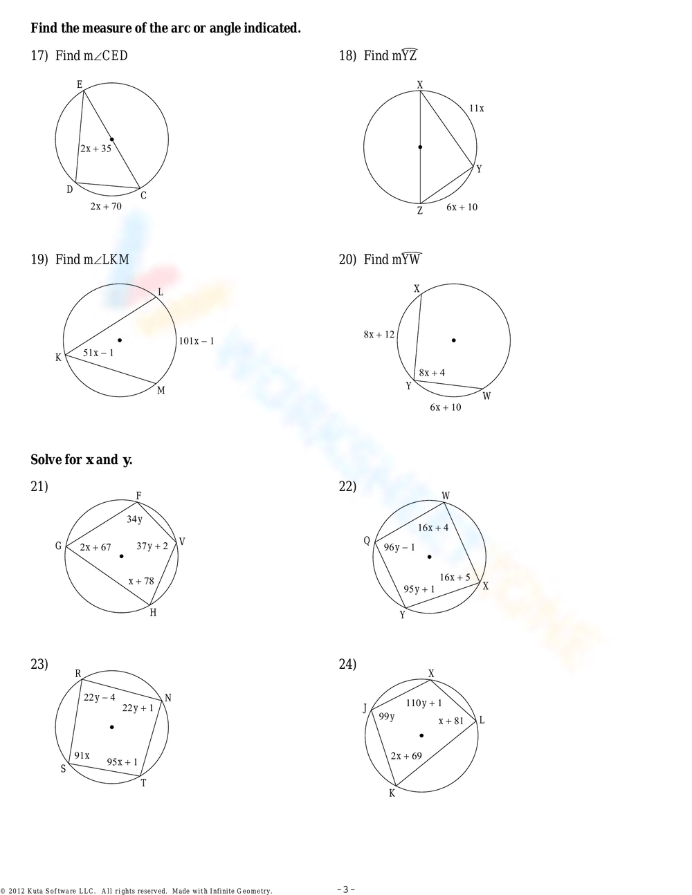Printable 8th Grade Inscribed Angles Worksheets Download Printable 8th Grade Inscribed Angles Worksheets Download