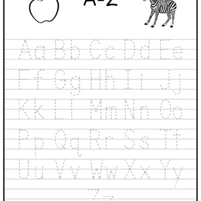 Printable A Z Letter Tracing Worksheet Capital And Lowercase Alphabetical Letter Tracing ages 3 7 KG1 To Grade 2 Etsy Denmark