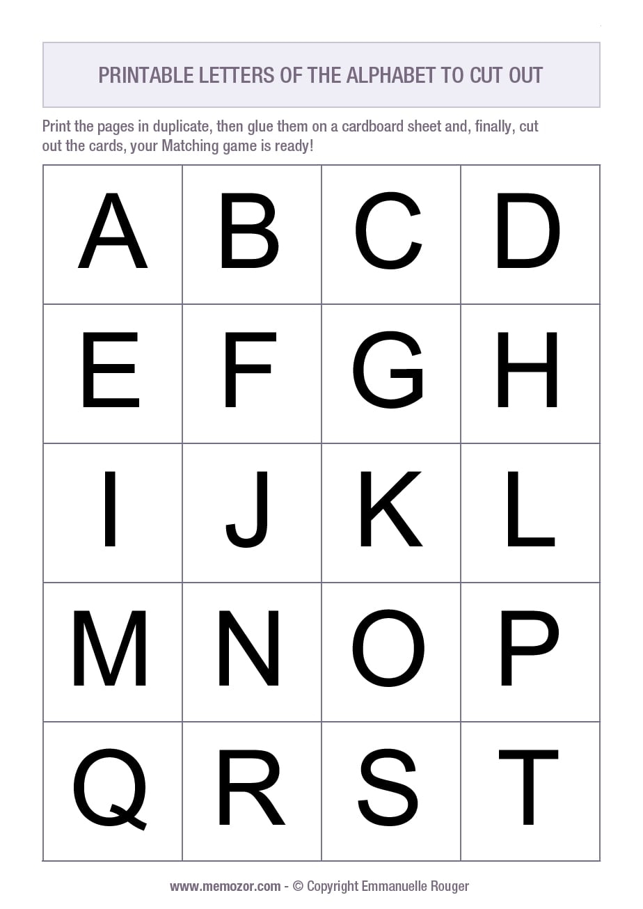 alphabet sheet printable