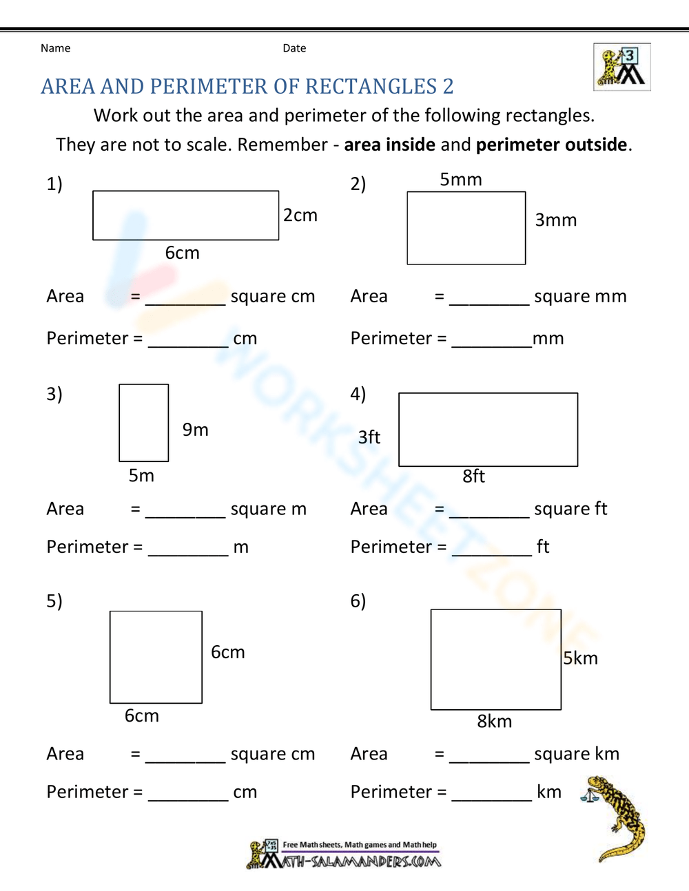 Printable Area And Perimeter Worksheets Download Printable Area And Perimeter Worksheets Download