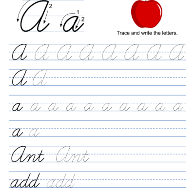 Printable Cursive Handwriting Worksheets Practice Letters Free Printables Lettering SVG Files Tools Apps
