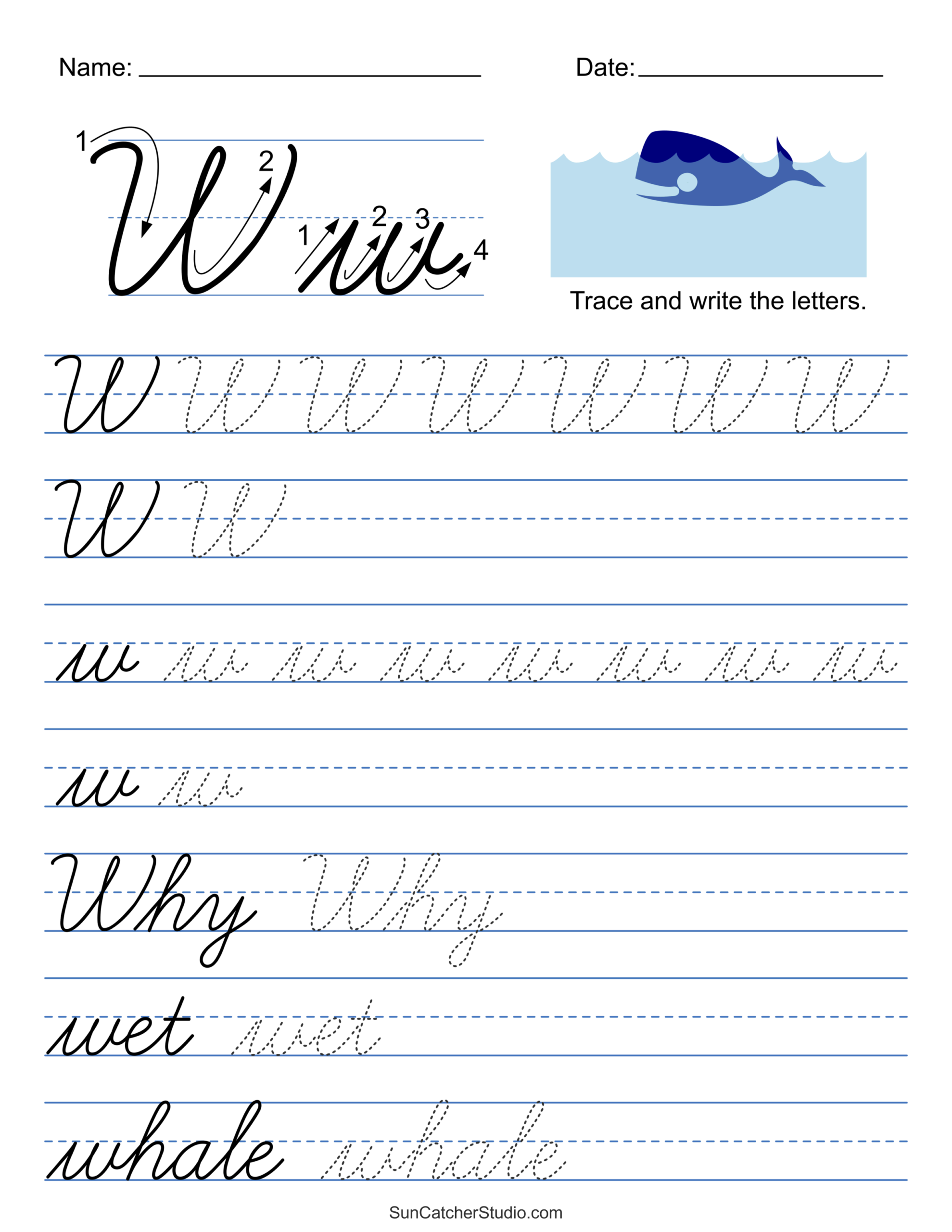 Printable Cursive Handwriting Worksheets Practice Letters Free Printables Lettering SVG Files Tools Apps