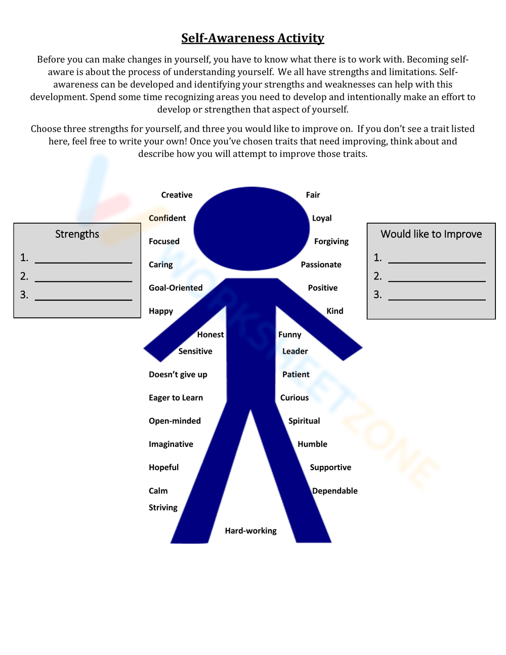 Printable Emotional Intelligence Worksheets Printable Emotional Intelligence Worksheets
