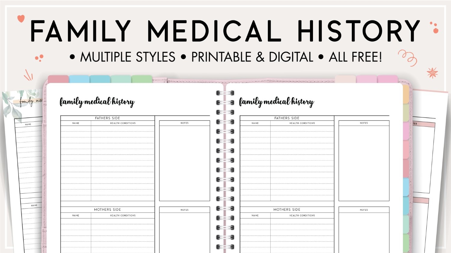 Printable Family Medical History Template World Of Printables Worksheets Library Printable Family Medical History Template World Of Printables Worksheets Library
