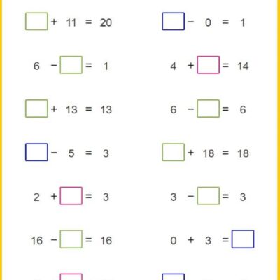 Printable First Grade Math Worksheets Free Download