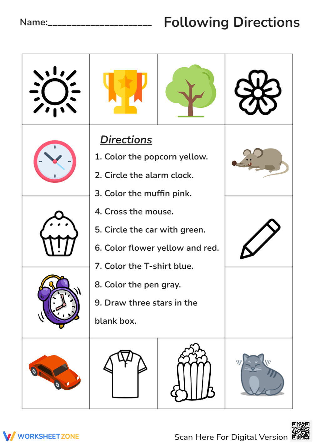 Printable Following Directions Worksheets Printable Following Directions Worksheets