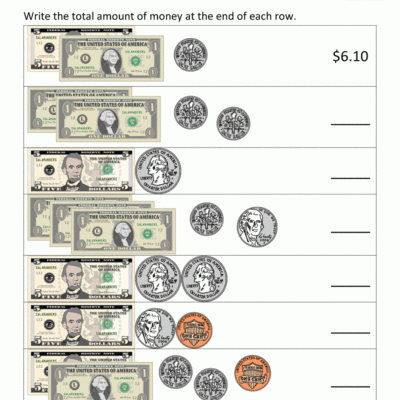 Printable Money Worksheets To 10