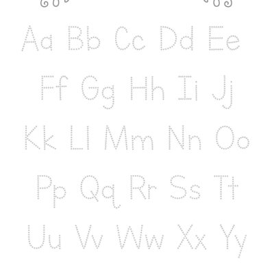 Printable Pre k Alphabet Tracing Worksheet Alphabet Practice Back To School Practice Worksheet Etsy