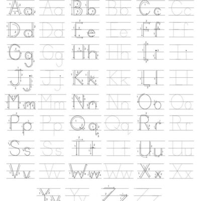 Printable Preschool Tracing Worksheets Alphabet