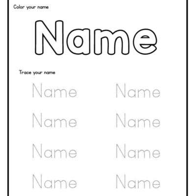 Printable Preschool Tracing Worksheets Name Tracing