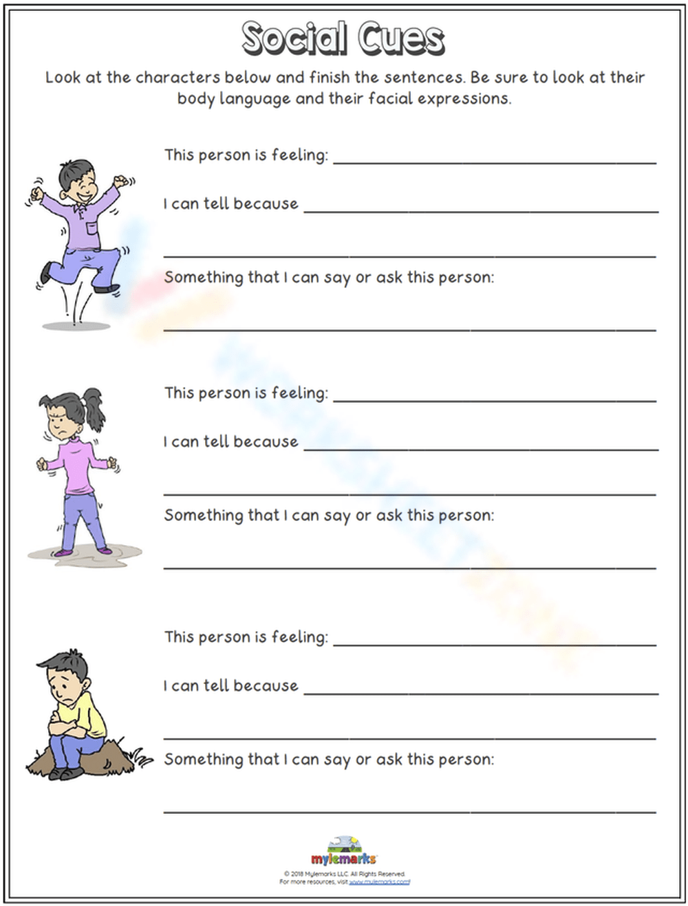 Printable Social Skills Worksheets Printable Social Skills Worksheets
