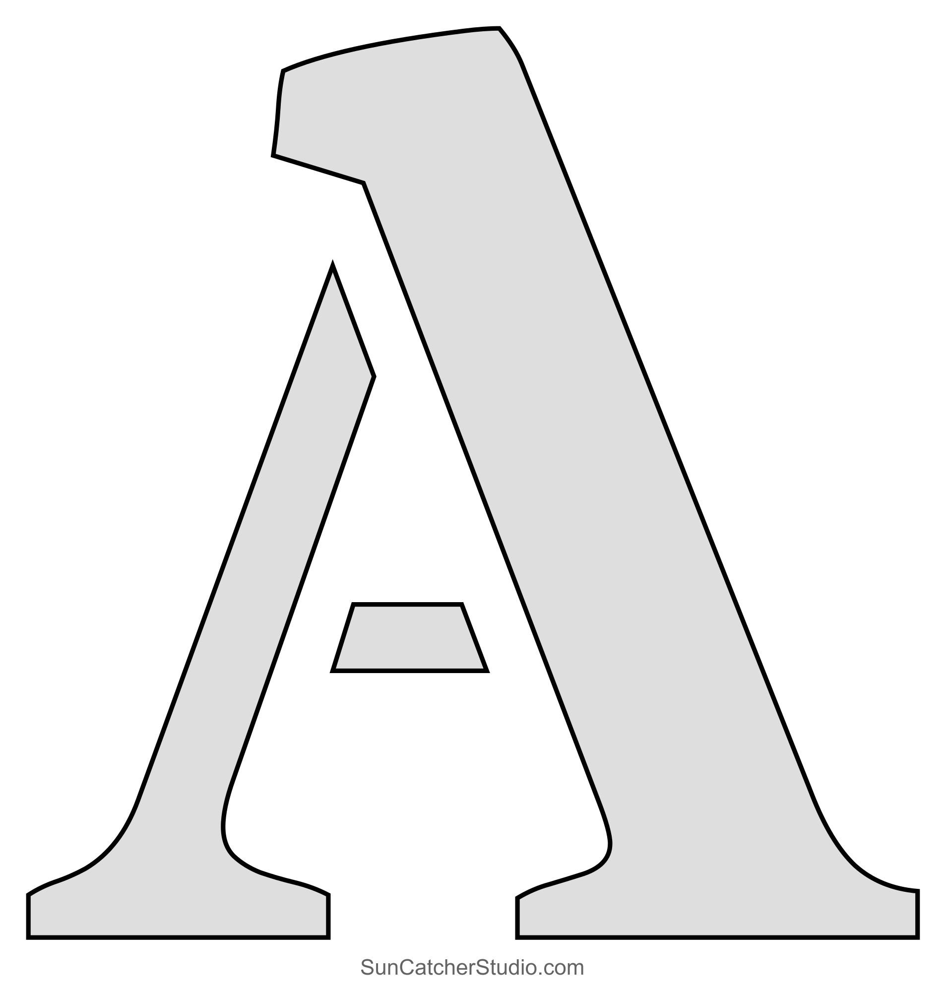 printable letter a template printable letter a template