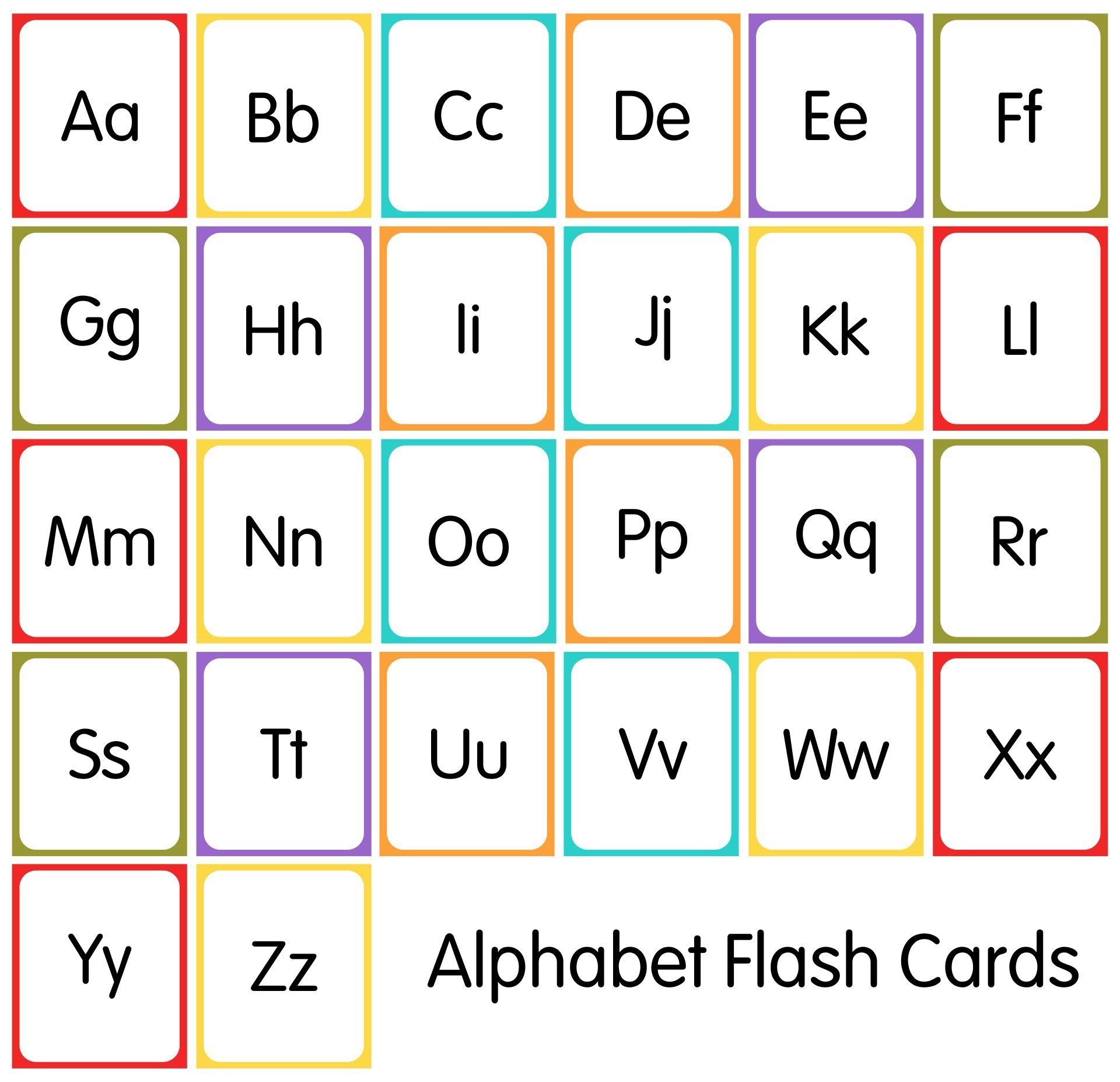 Lowercase and Uppercase Alphabet Printable Lowercase and Uppercase Alphabet Printable