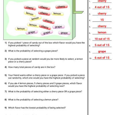 Probability Worksheets