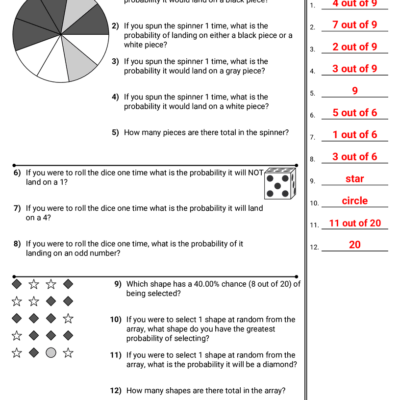 Probability Worksheets