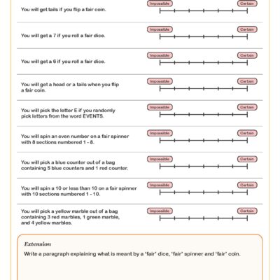 Probability Worksheets Printable Probability Scale Worksheets Probability Tree Diagram Worksheets Cazoom Maths