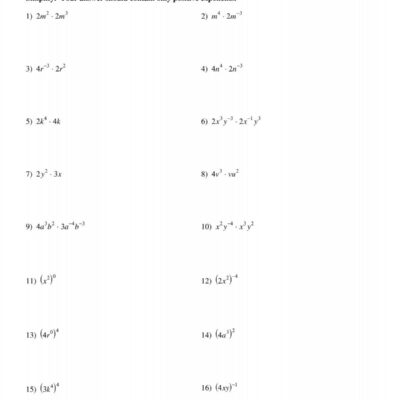 Properties Of Exponents Kuta Software