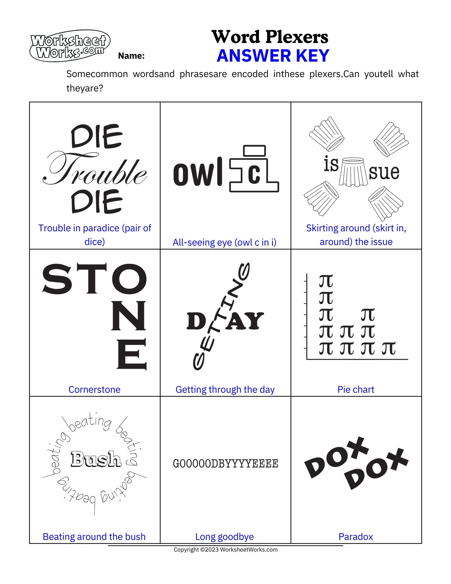 Puzzle Solutions Fall Issue 4 2023 Worksheets Library