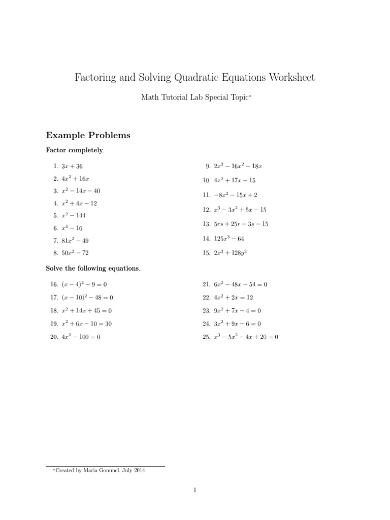 Quadratic Formula Math 154B Solving Using The Quadratic Formula Worksheets Library Quadratic Formula Math 154B Solving Using The Quadratic Formula Worksheets Library