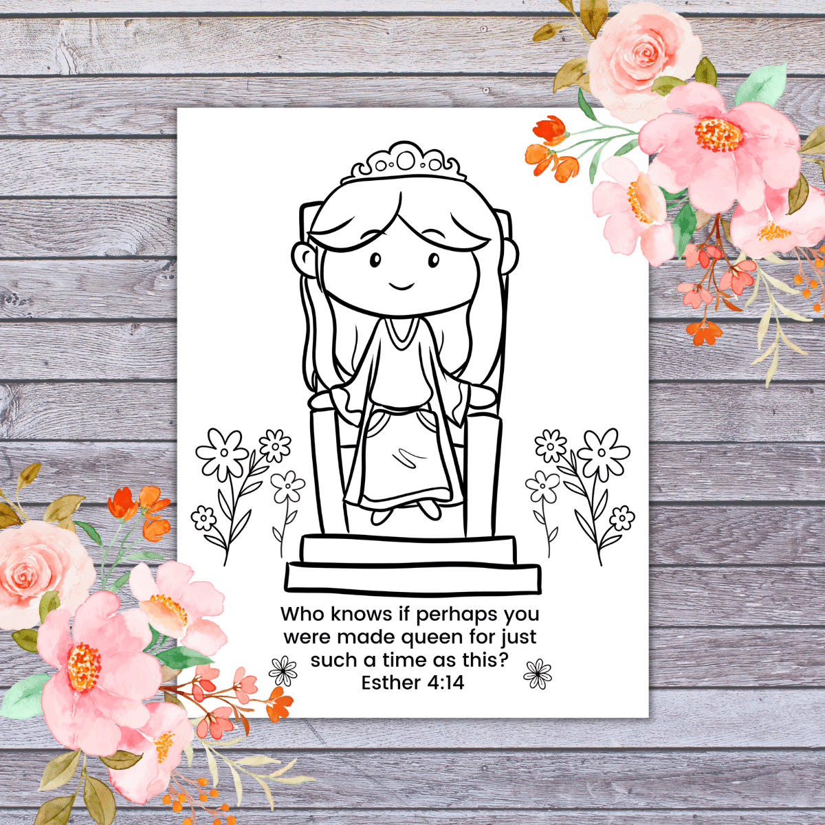 Queen Esther Coloring Page Free Printable Queen Esther Coloring Page Free Printable